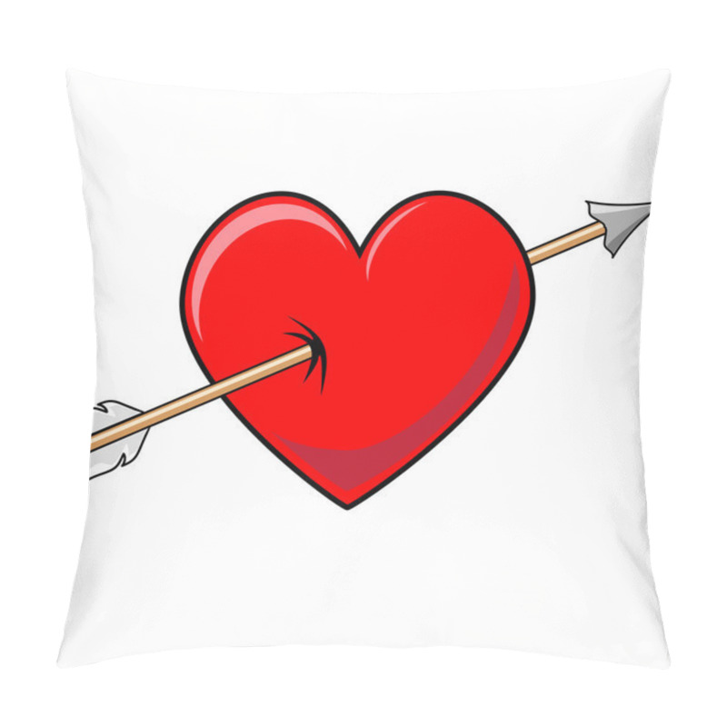 Personality  Heart And Arrow Pillow Covers