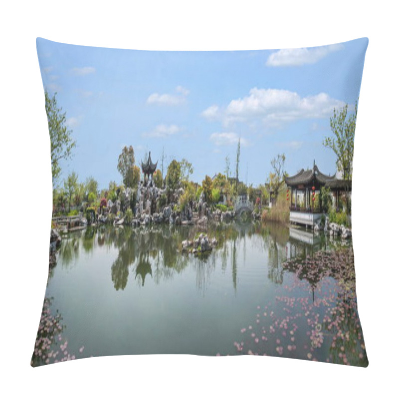 Personality  Suzhou Luzhi Ancient Town Jiangnan Cultural Park Pillow Covers