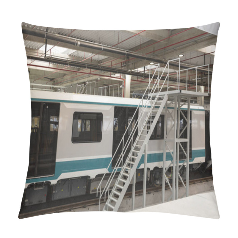 Personality  Subway Trains In A Depot Pillow Covers