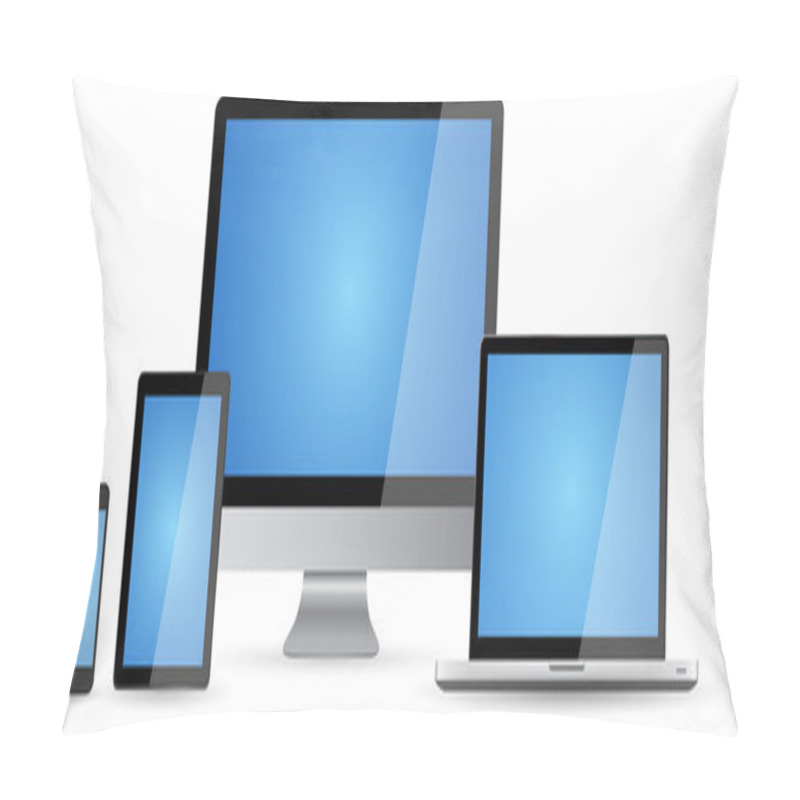 Personality  Modern Digital Tech Device Collection Pillow Covers