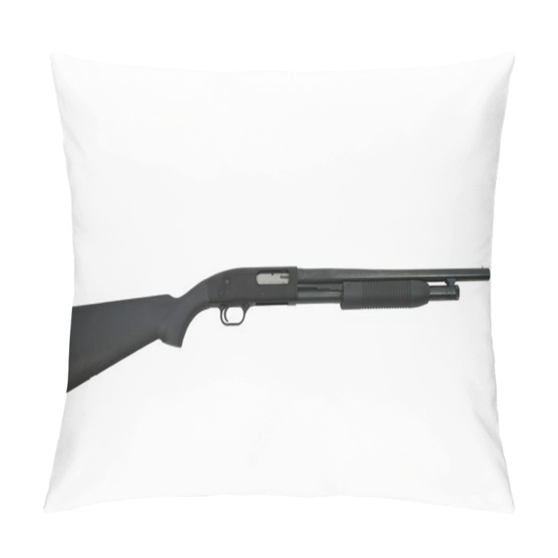 Personality  Shotgun Isolated On White Pillow Covers