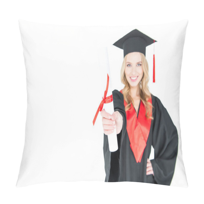 Personality  Student Holding Diploma  Pillow Covers