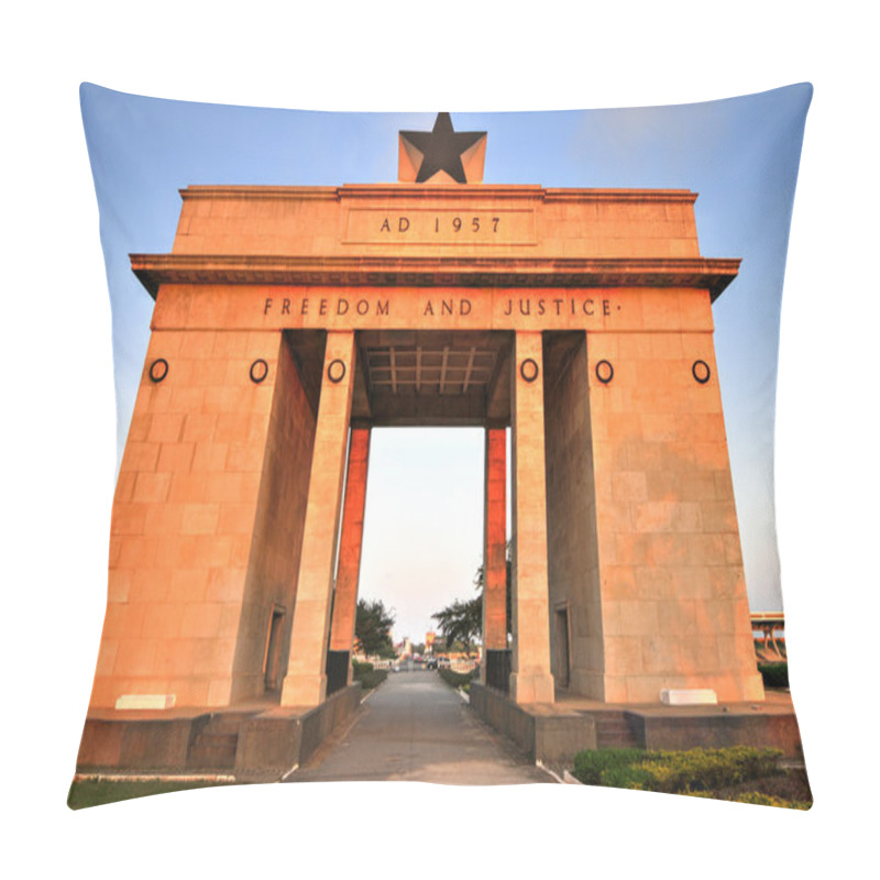 Personality  Independence Arch, Accra, Ghana Pillow Covers