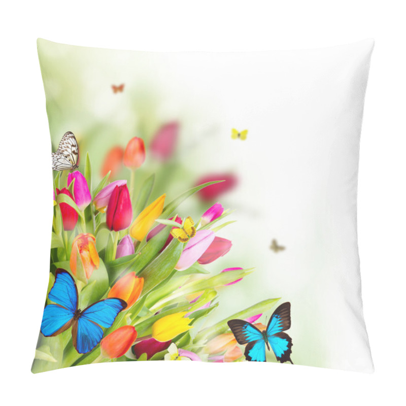 Personality  Spring Tulips Pillow Covers