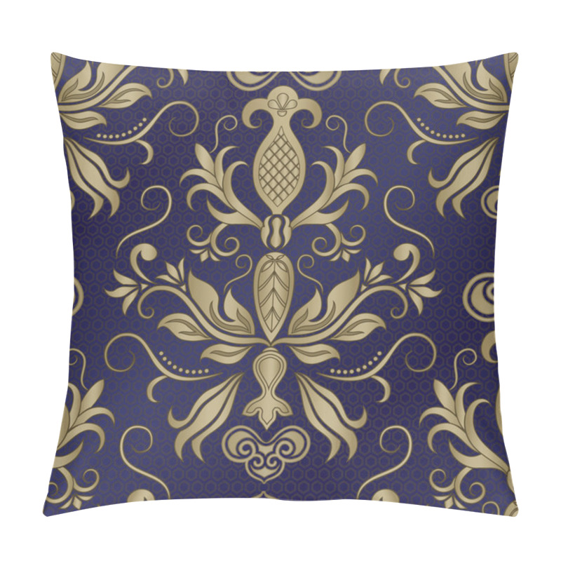 Personality  Vector Damask Seamless Pattern Background Pillow Covers