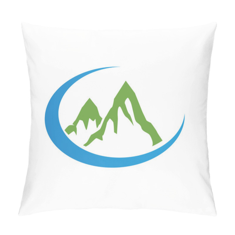 Personality  Mountain Green Logo Pillow Covers