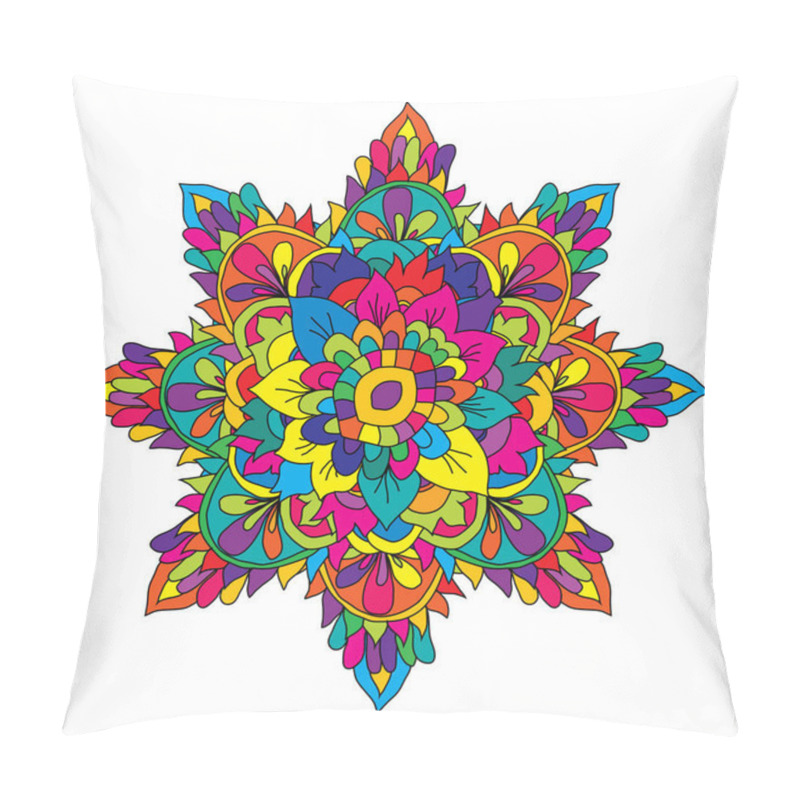 Personality  Decorative Hand Drawn Mandala, Design Element. Can Be Used For Cards, Invitations, Banners, Posters, Print Design. Mandala Background Pillow Covers