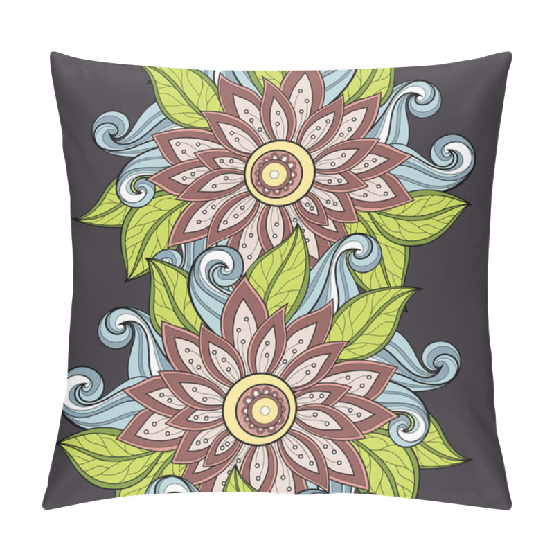 Personality  Seamless Floral Pattern Pillow Covers