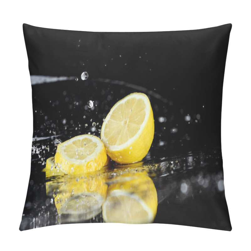 Personality  Sliced Lemon With Water Drops  Pillow Covers