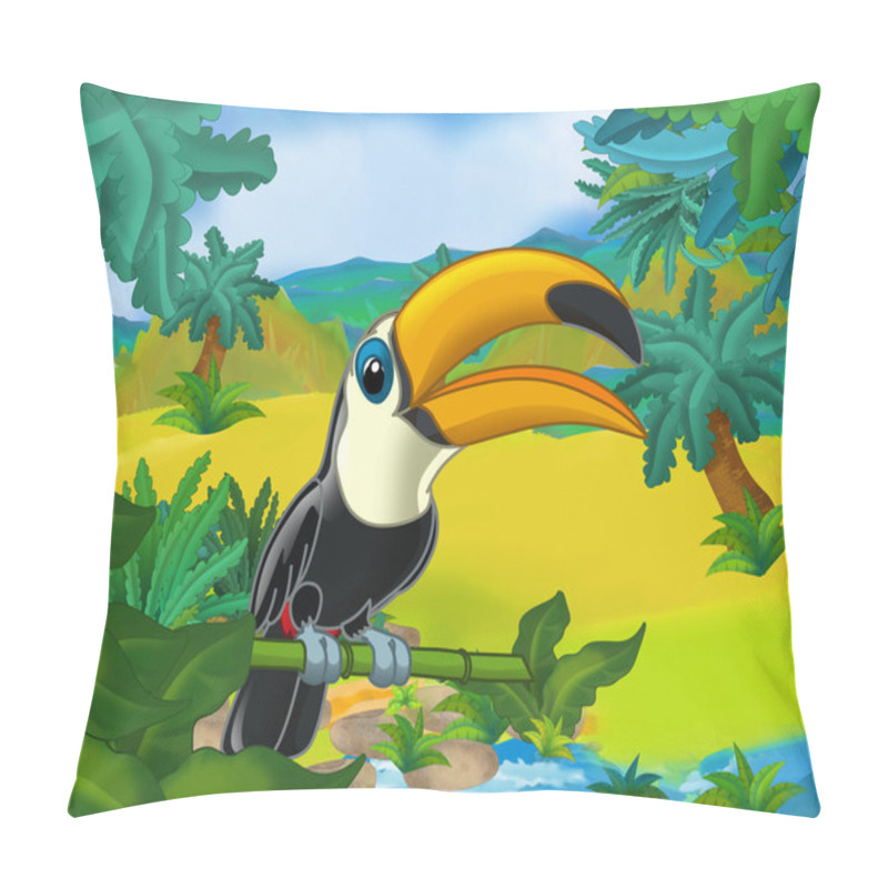 Personality  Cartoon Wild Toucan Pillow Covers