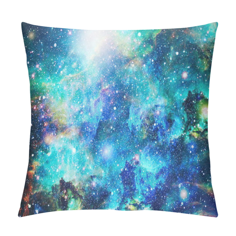 Personality  Futuristic Abstract Space Background. Night Sky With Stars And Nebula. Elements Of This Image Furnished By NASA Pillow Covers