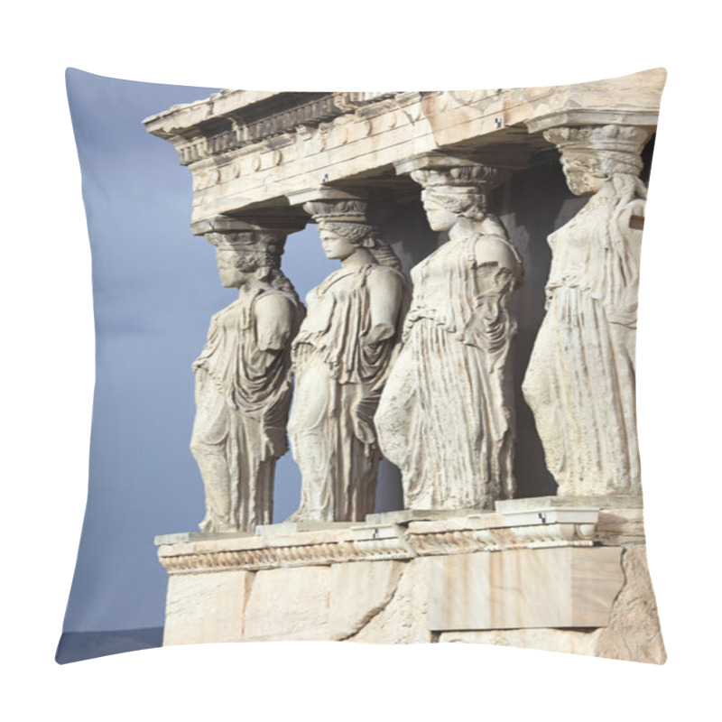 Personality  Erechtheum Is An Ancient Greek Temple In Acropolis Pillow Covers