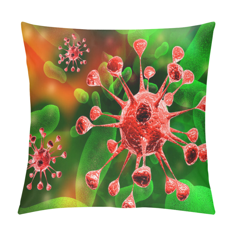 Personality  Virus. Pillow Covers