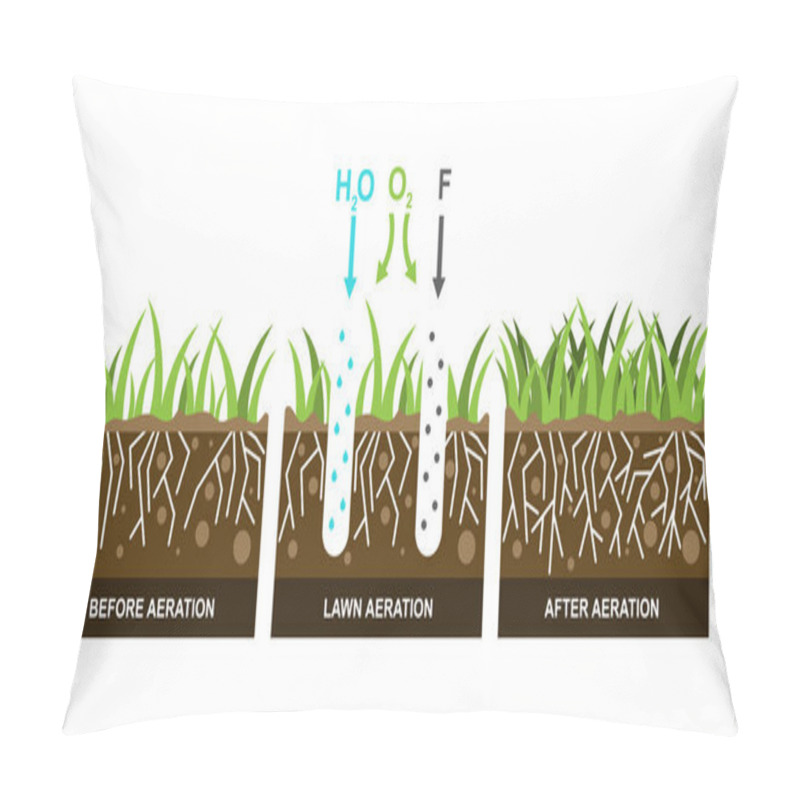 Personality  Vector Illustration With Lawn Aeration. Pillow Covers