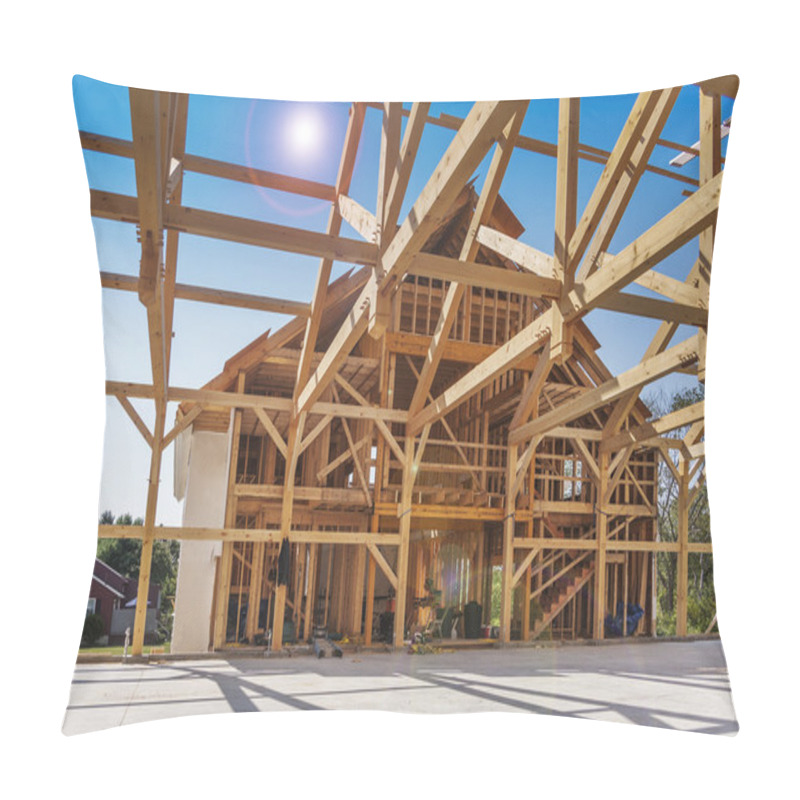 Personality  New House Construction Pillow Covers