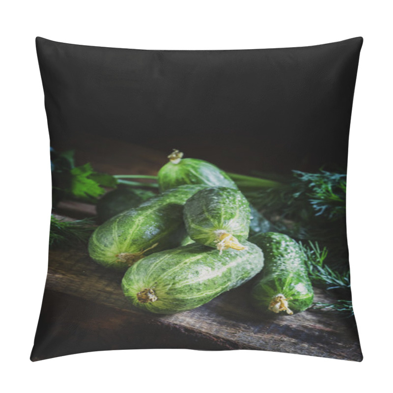 Personality  Fresh Organic Cucumbers.   Pillow Covers