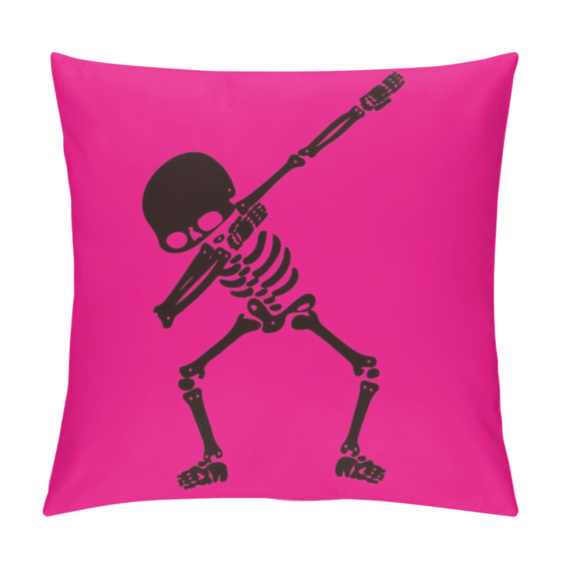 Personality  Skeleton Dabbing, A  Group Of Skeletons Doing Dab Pillow Covers