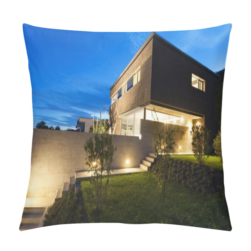 Personality  Architecture Modern Design, House, Outdoor Pillow Covers