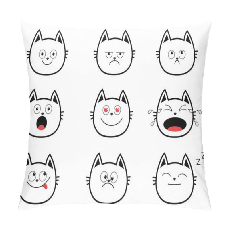 Personality  Cute Cat Set Pillow Covers