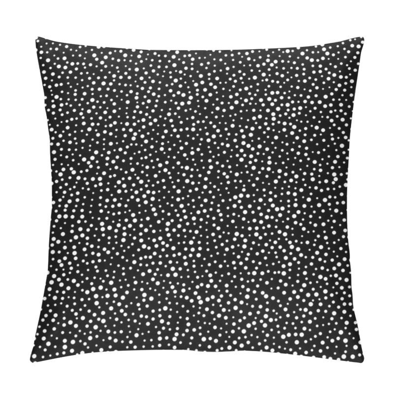 Personality  Black - White Dots Seamless Pattern For Textile Cloth Industry Pillow Covers