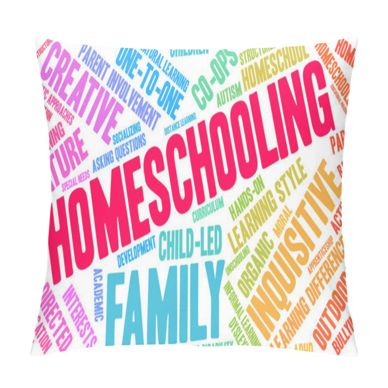 Personality  Homeschooling Word Cloud  Pillow Covers