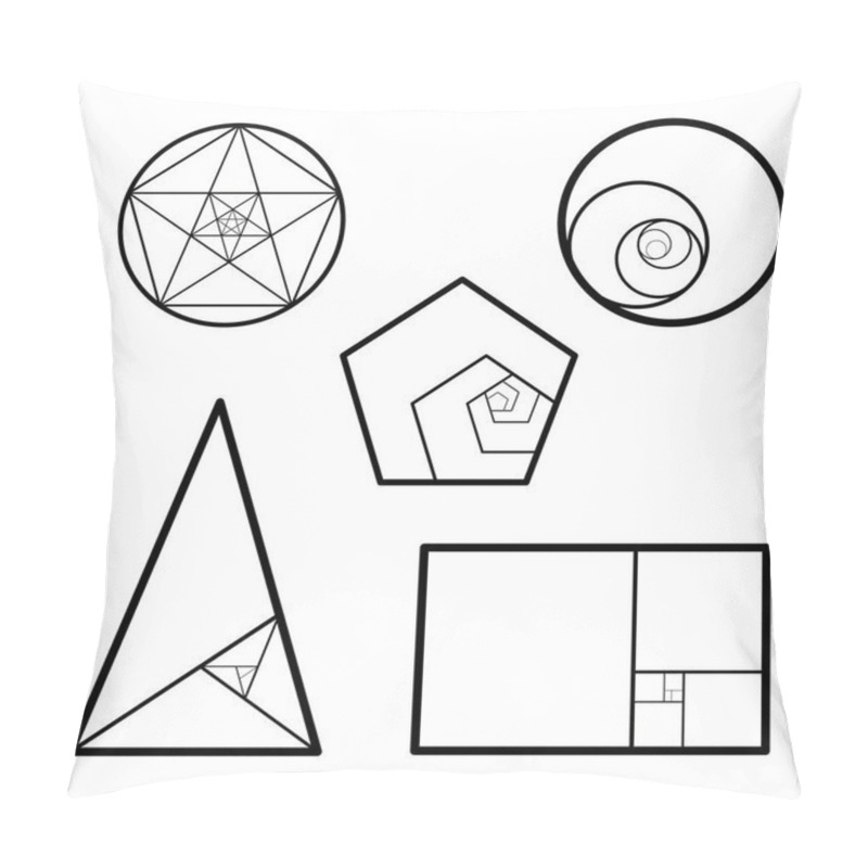 Personality  Golden Ratio. Cover Template. Pillow Covers