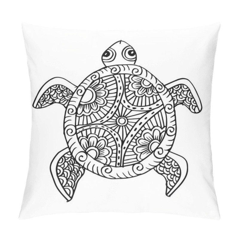 Personality  Drawing Decorative Ethnic Turtle Pillow Covers