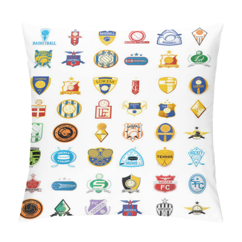 Personality  Sport Emblem Pillow Covers