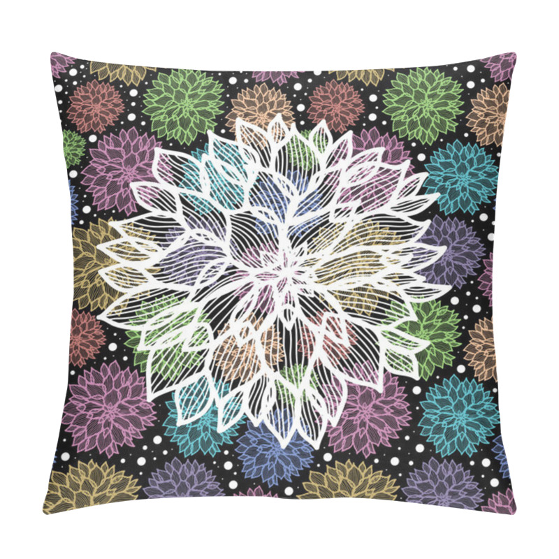 Personality  Seamless Floral Pattern Pillow Covers