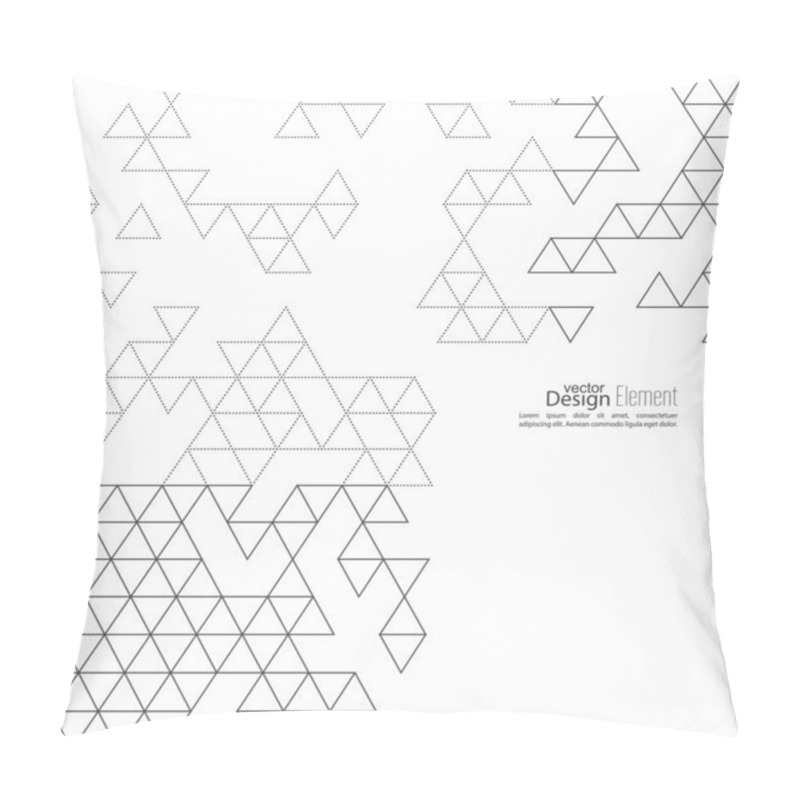 Personality  Creative Abstract Triangle Pattern. Polygonal  Background. Hipst Pillow Covers