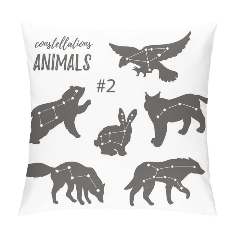 Personality  Space Set With Cosmic Animals Pillow Covers