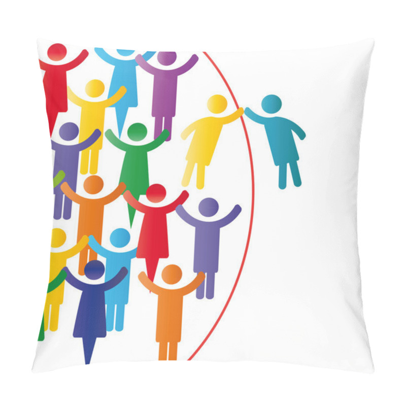 Personality  Happy Company Group Pillow Covers