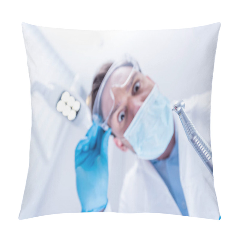 Personality  Dentist With Dental Drill Pillow Covers