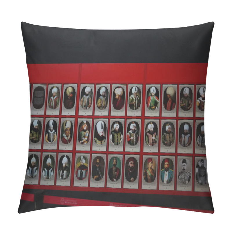 Personality  Manzikert, Turkey, July, 30, 2024, Journey Through Turkish History: From Central Asia To Modern Times, Exploring Symbols, Artifacts, And Key Moments At Mu Malazgirt Turkish History Museum. Pillow Covers