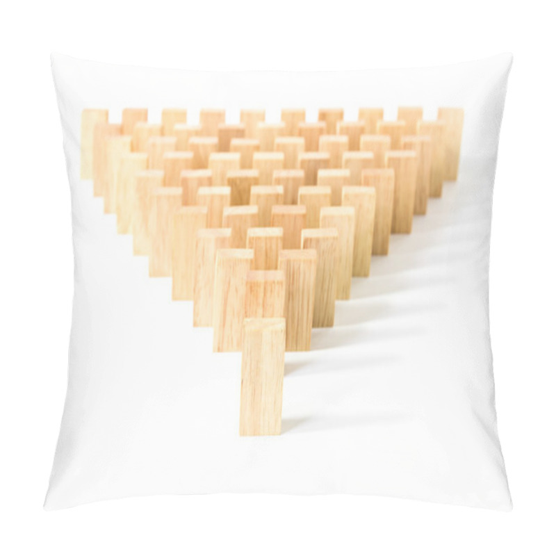 Personality  Row Wooden Domino Pillow Covers