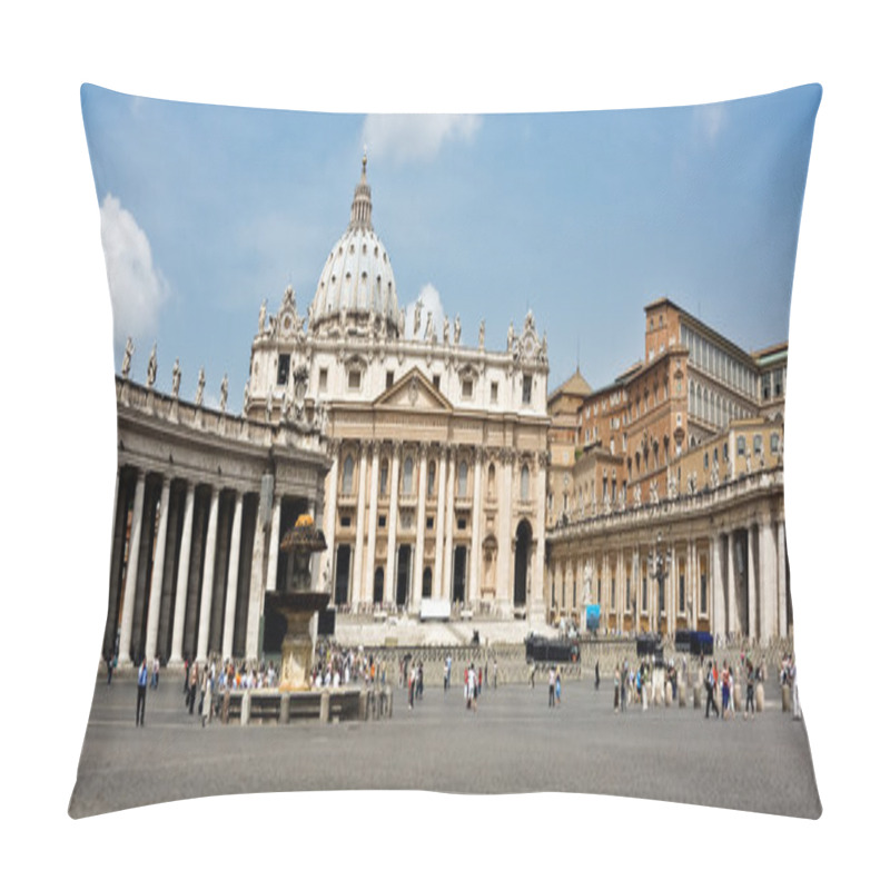 Personality  S.Peters Cathedral In Vatican. View From Square. Pillow Covers