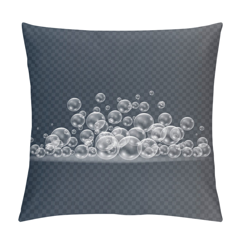 Personality  Realistic Soap Bubbles. Pillow Covers