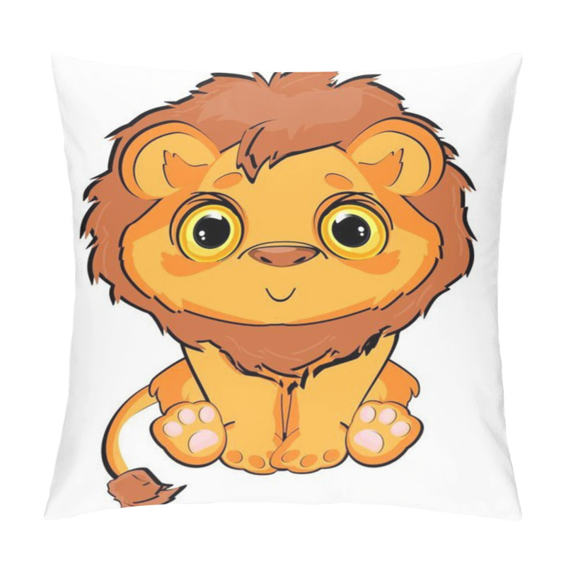 Personality  So Cute Lion Baby Pillow Covers