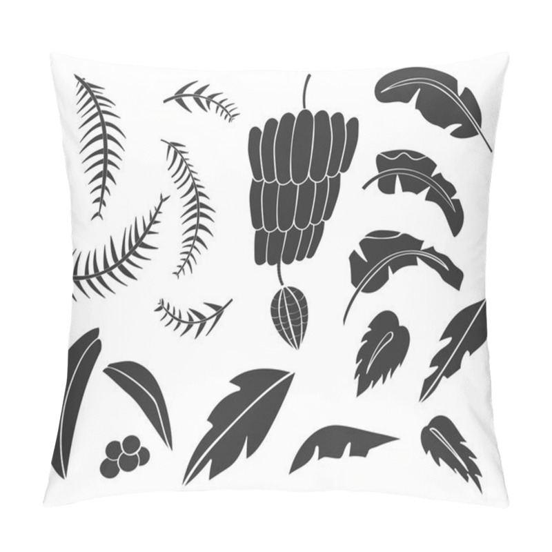 Personality  Silhouettes Of Hand Drawn Palms Trees. Pillow Covers