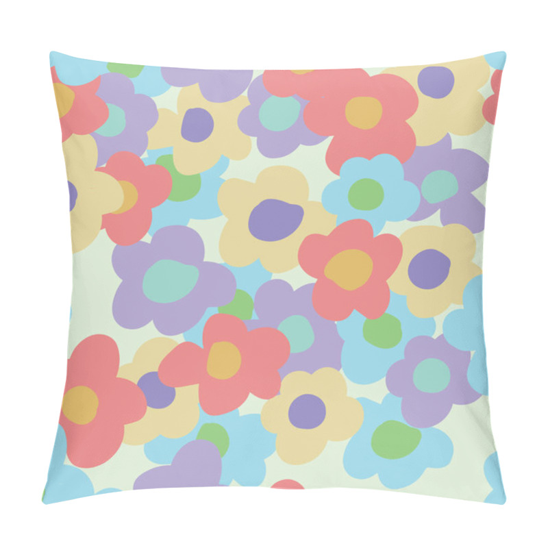 Personality  Vector Seamless Pattern, Spring Blossom Bouquet. Fabric, Background, Repeating Design. Pillow Covers