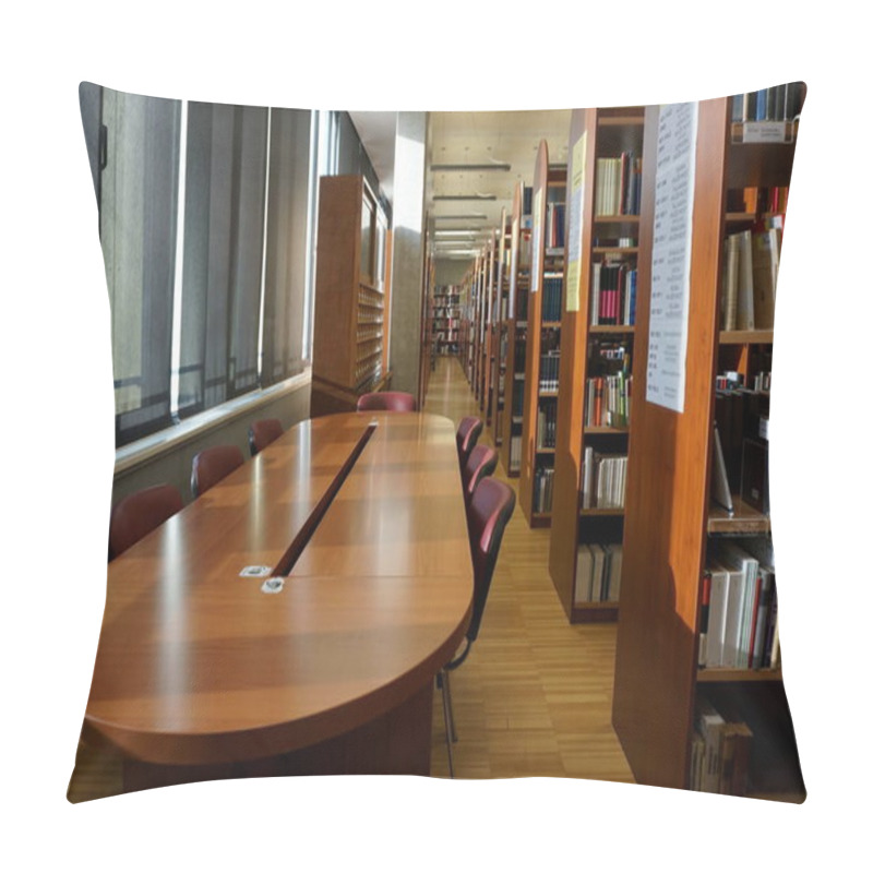 Personality  Rijeka, Croatia, October 7th, 2019. A Place To Study In The Library Pillow Covers