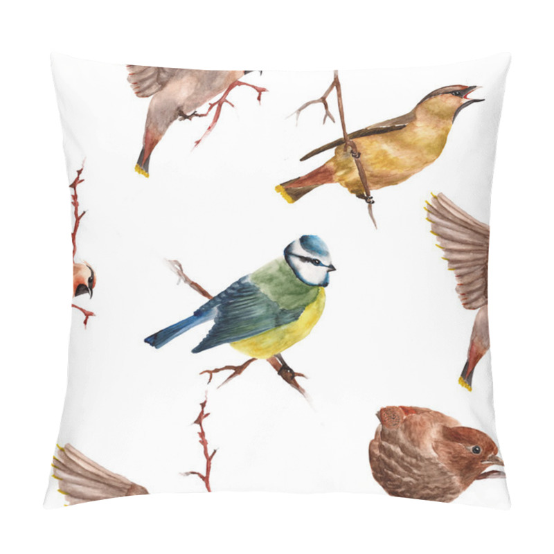 Personality  Seamless Pattern With Birds Pillow Covers