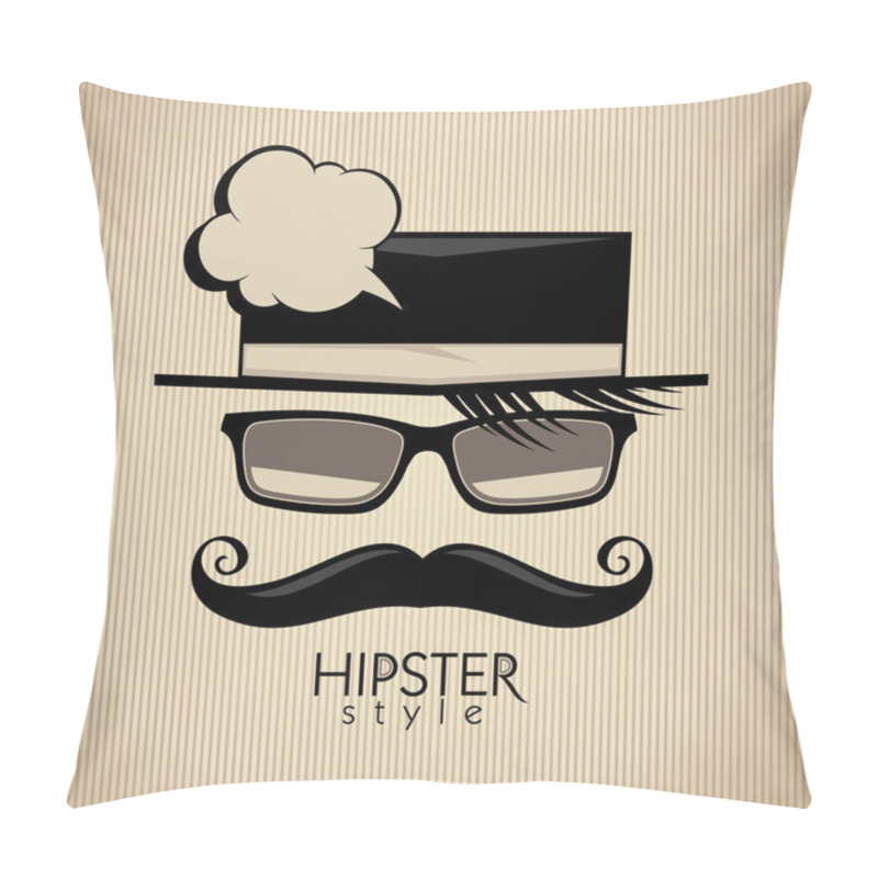 Personality  Hipster Style Background. Pillow Covers