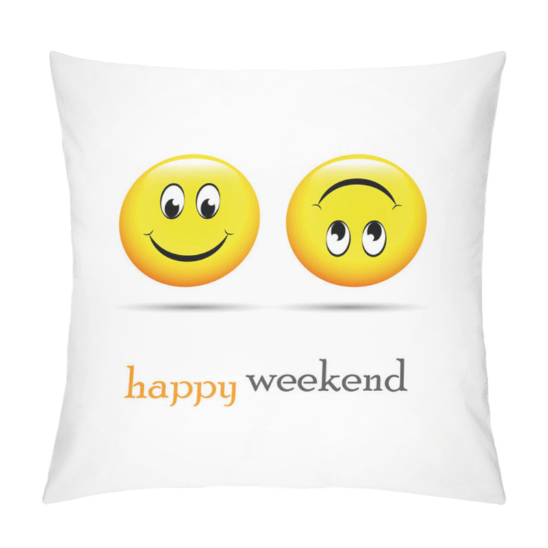 Personality  Loading Weekend Happy Smileys Pillow Covers