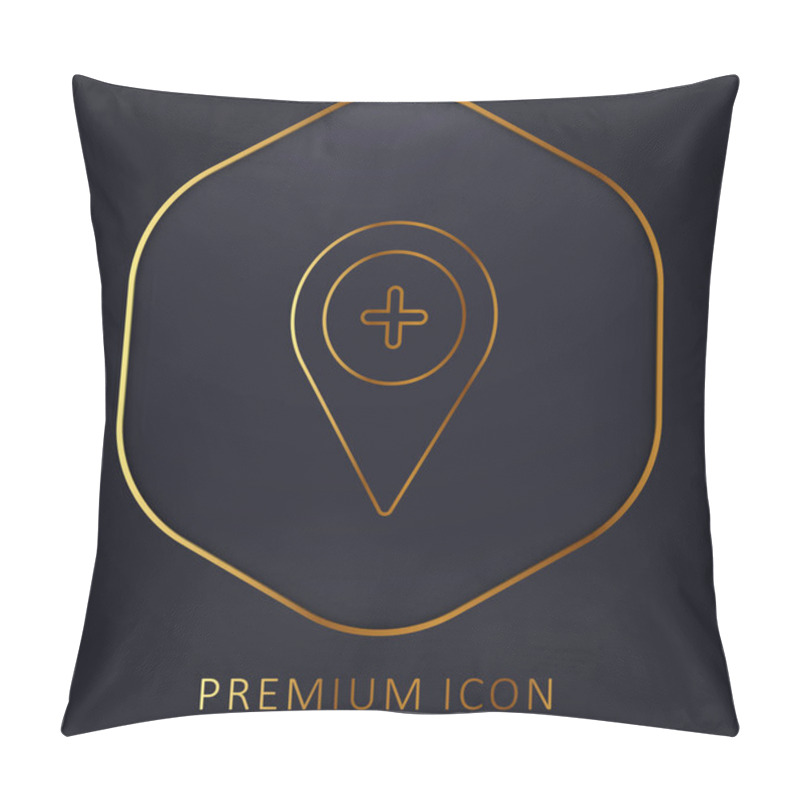 Personality  Add Golden Line Premium Logo Or Icon Pillow Covers