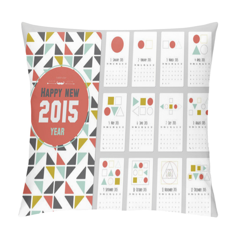 Personality  Calendar For 12 Months Pillow Covers