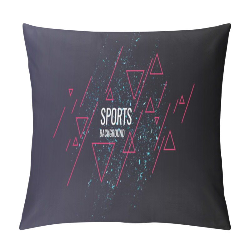 Personality  Abstract Geometric Background. Sports Poster With The Modern Style. Pillow Covers