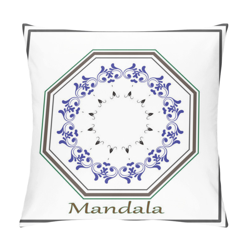 Personality  Beautiful Mandala Vector Design. Pillow Covers