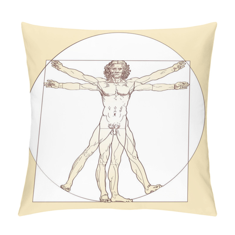 Personality  Vitruvian Man - Leonardo Da Vinci Pillow Covers