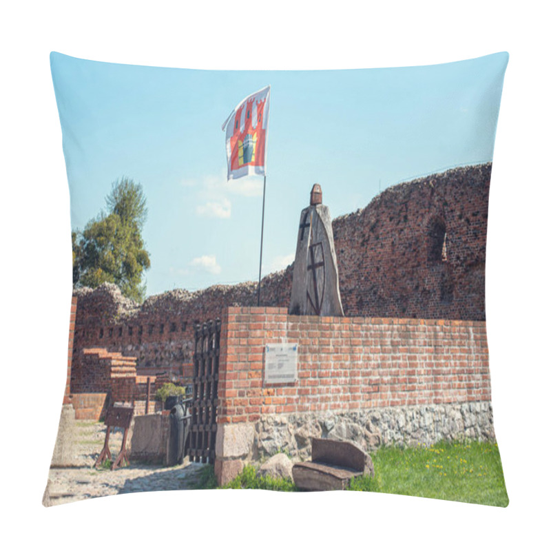 Personality  Ruins Of The Teutonic Knights' Castle In Torun, Built Between The 13th And 15th Centuries, Showcasing Medieval History And Architecture. Pillow Covers